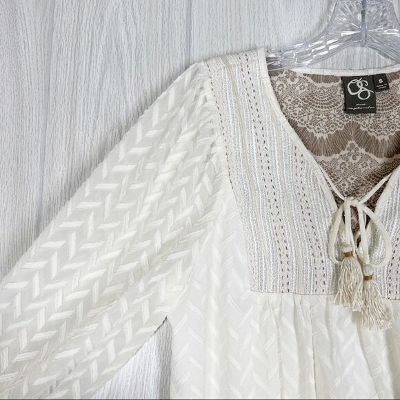 Anthropologie | One September | Attylie Texture Tunic Blouse Size Small - Picture 3 of 7